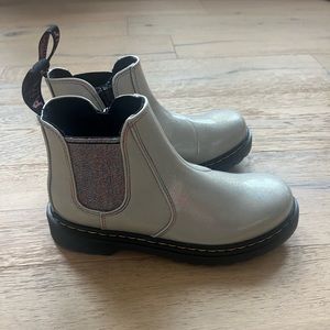 Girls Dr Martens glitter ankle boots
